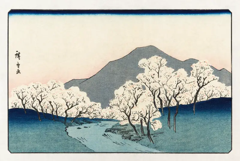 Vintage Japanese illustration by Hiroshige